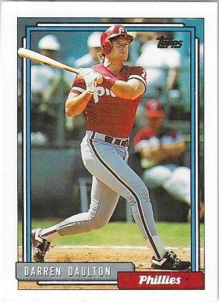 Darren Daulton #244 Baseball Cards 1992 Topps