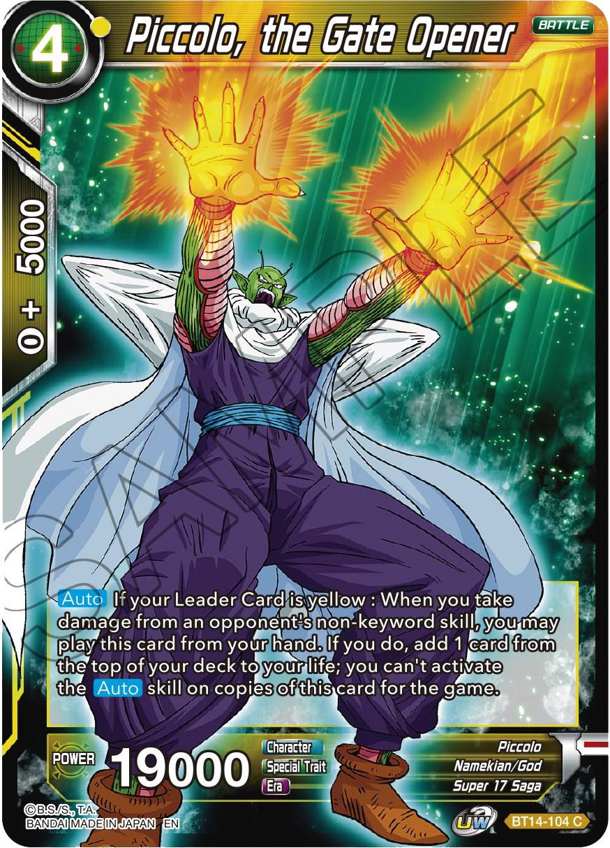 Piccolo, the Gate Opener BT14-104 Dragon Ball Super Cross Spirits