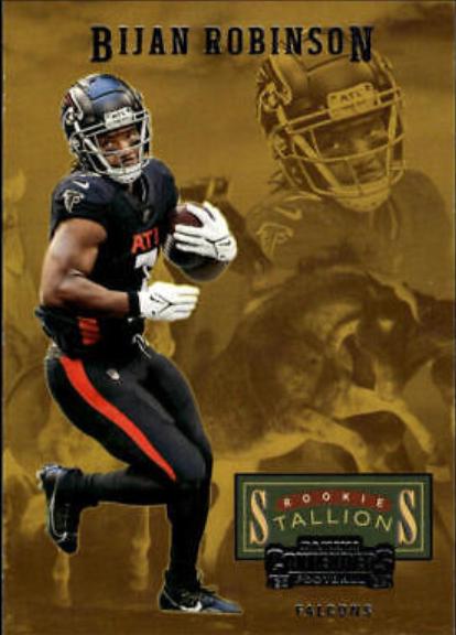 Bijan Robinson #10 Football Cards 2023 Panini Contenders Rookie Stallions