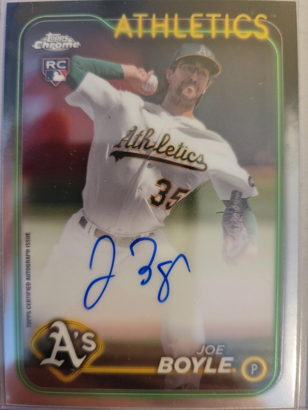 Joey Boyle #RA-JBY Baseball Cards 2024 Topps Chrome Rookie Autograph
