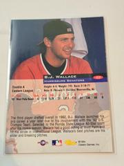 REAR | B.J. Wallace Baseball Cards 1994 Classic