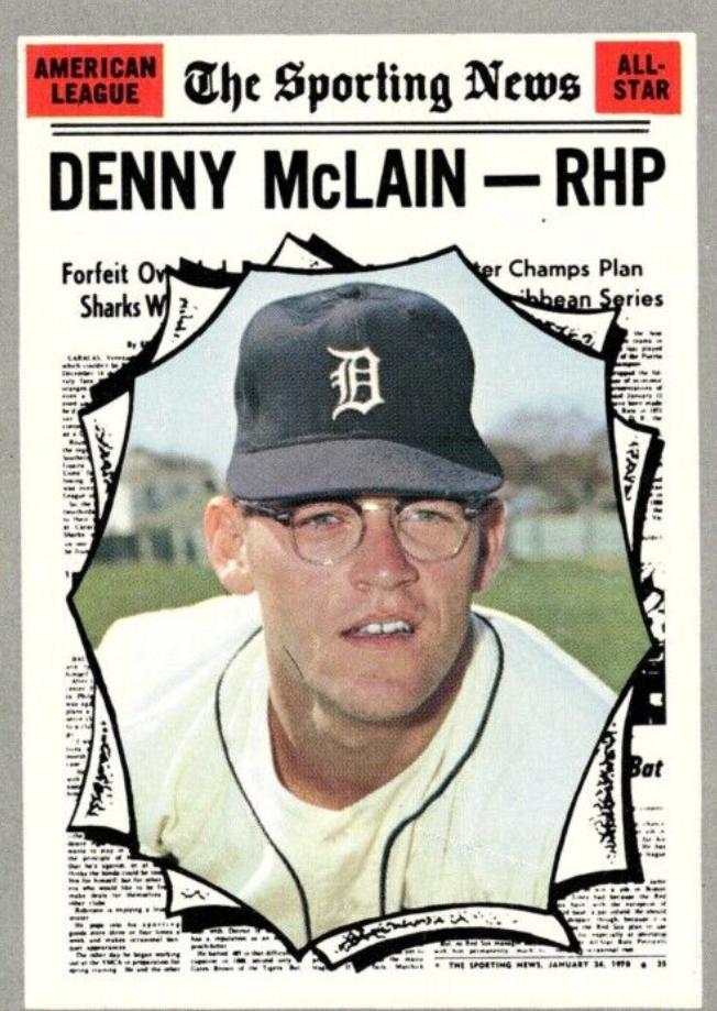 Denny McLain #467 1970 Topps Baseball