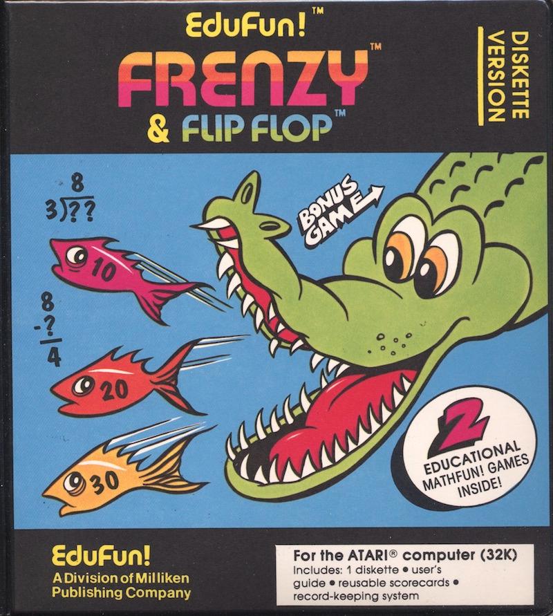 Edufun! Frenzy & Flip Flop Atari 400