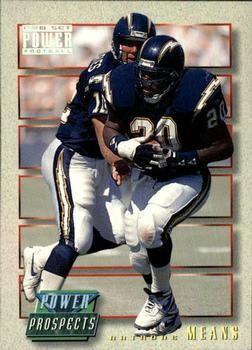 Natrone Means #PP18 Football Cards 1993 Pro Set Power Update Prospects