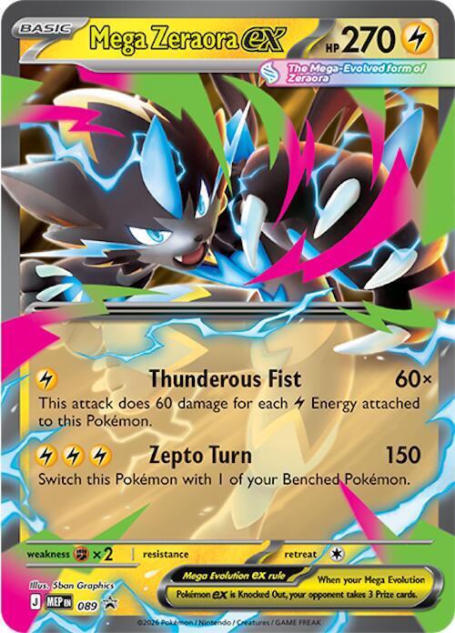 Mega Zeraora EX #89 Prices | Pokemon Promo | Pokemon Cards