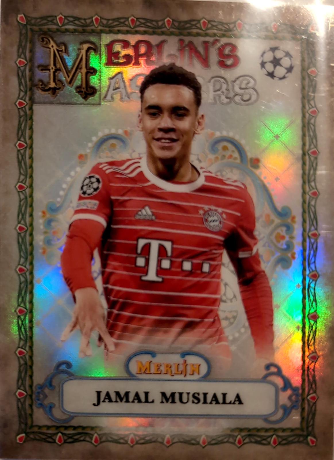 Jamal Musiala #MM-5 Soccer Cards 2022 Topps Merlin Chrome UEFA Club Competitions Masters