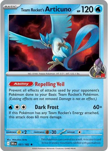Team Rocket's Articuno #51 Cover Art