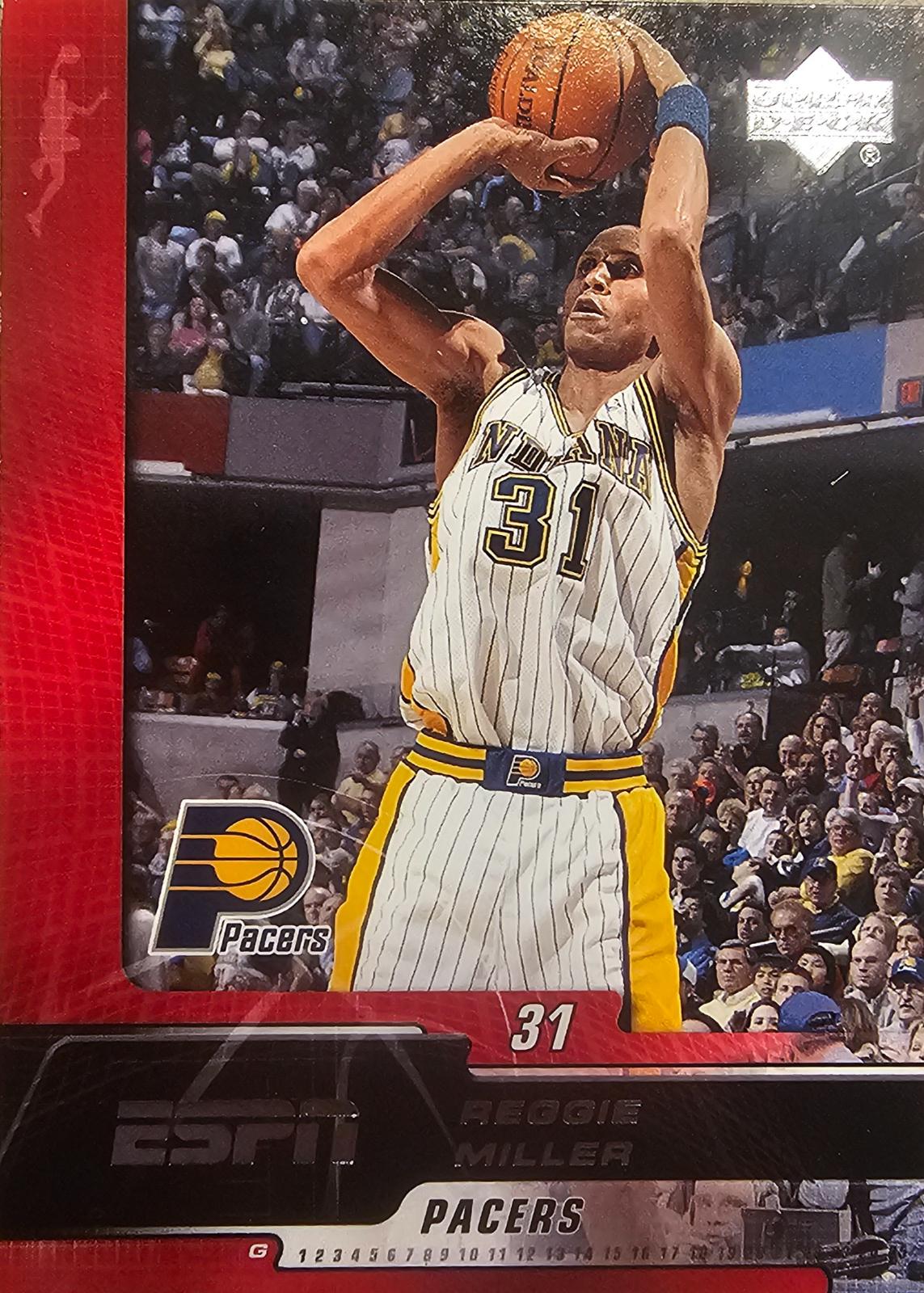 Reggie Miller #32 Basketball Cards 2005 Upper Deck ESPN