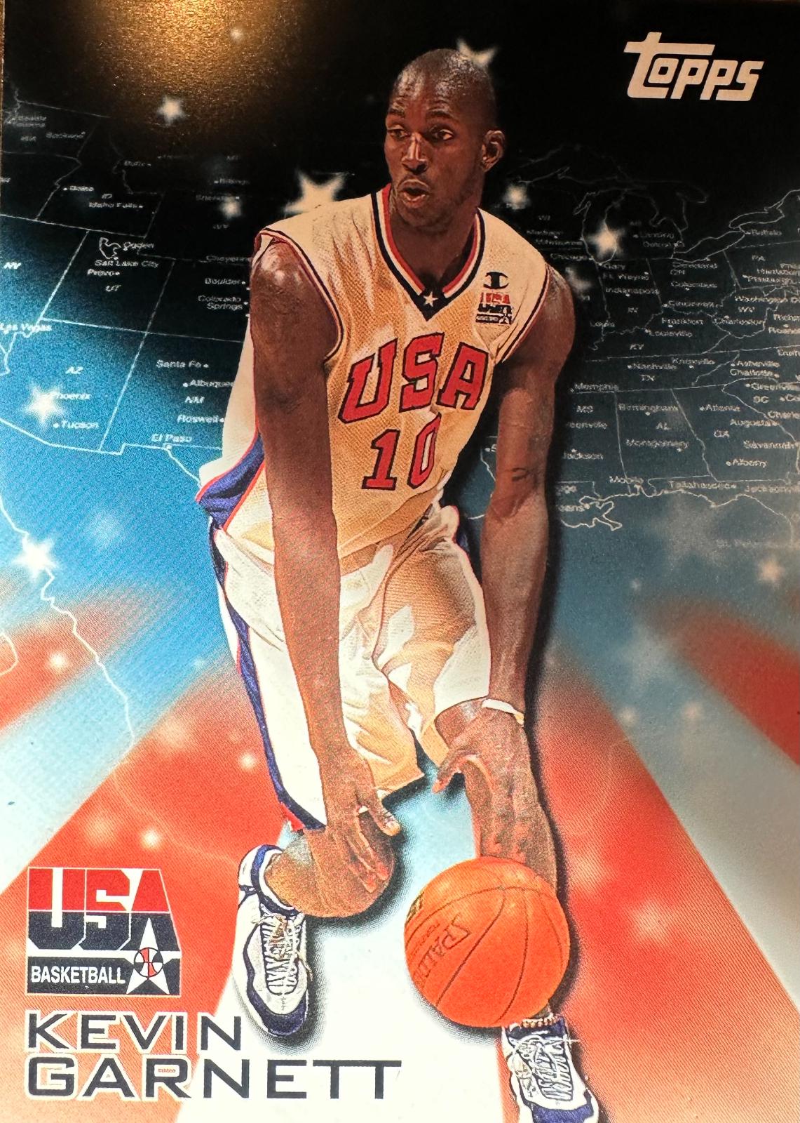 Kevin Garnett #9 2000 Topps Team USA Basketball