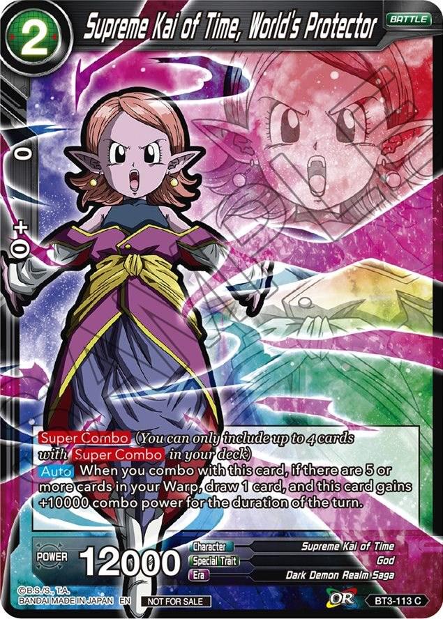 Supreme Kai of Time, World's Protector BT3-113 Dragon Ball Fusion World Promos
