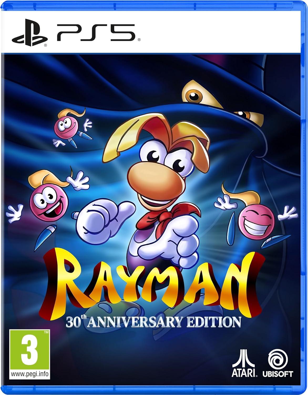 Carátula de Rayman: 30th Anniversary Edition para PS5 (edición PAL España)