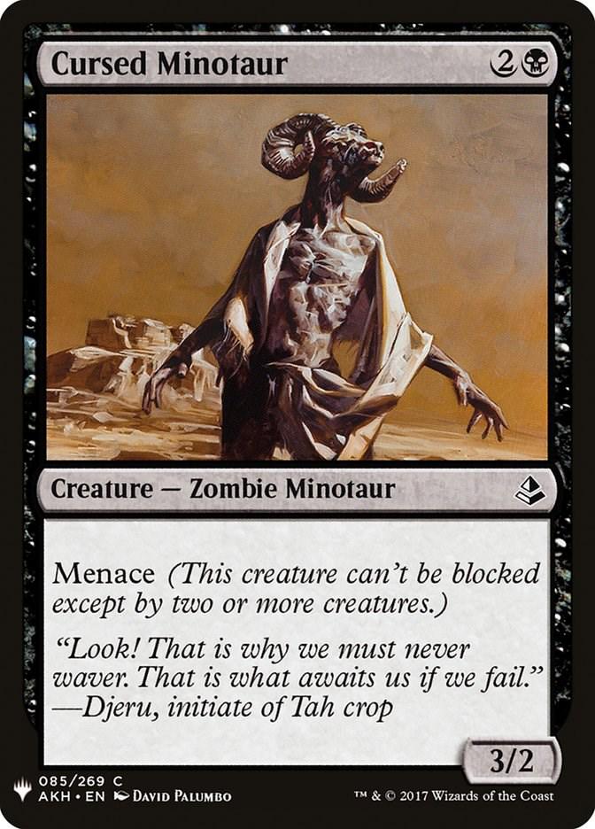 Cursed Minotaur (Magic The List Reprints)