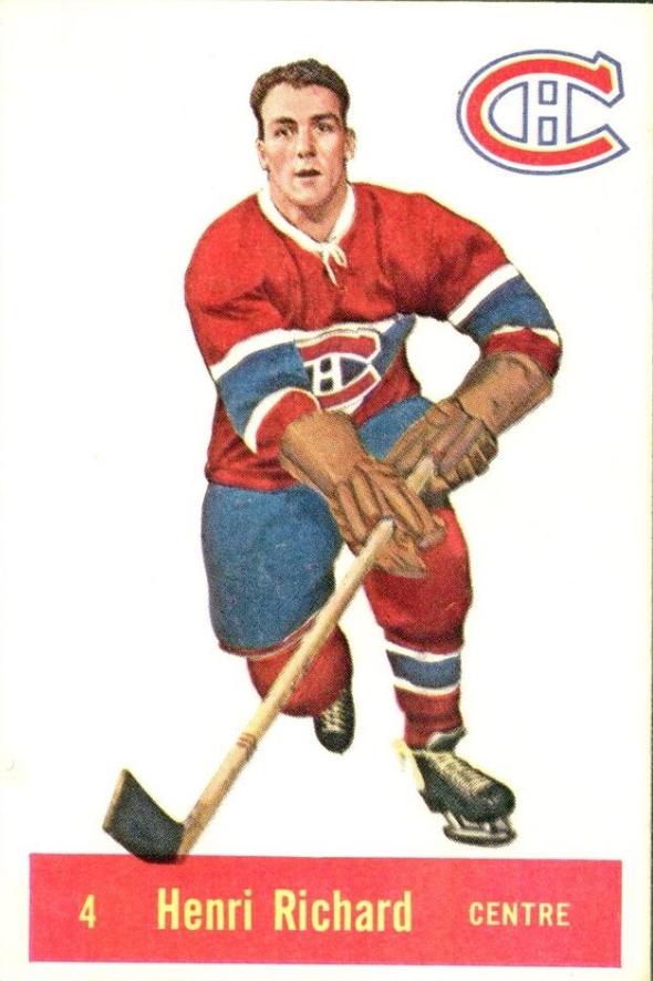 Henri Richard #4 Hockey Cards 1957 Parkhurst