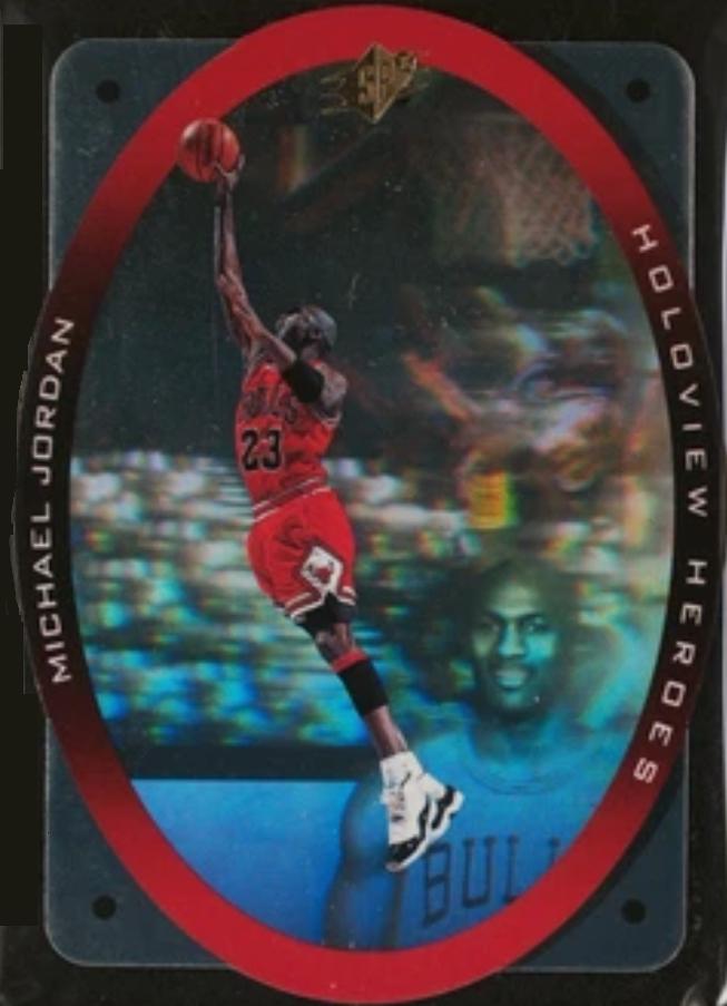 Michael Jordan #H1 Basketball Cards 1996 Spx Holoview Heroes