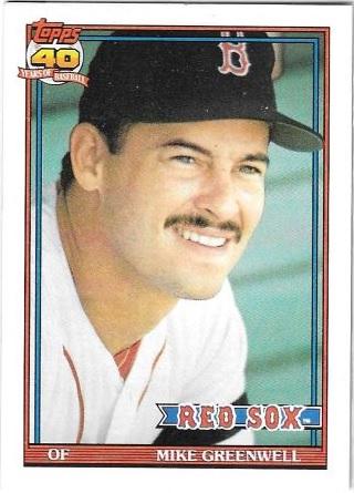 Mike Greenwell #792 Baseball Cards 1991 Topps