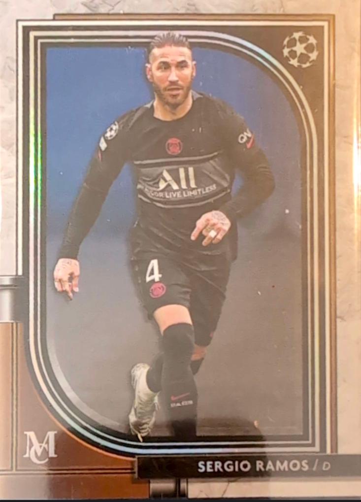 Sergio Ramos #18 Soccer Cards 2021 Topps Museum Collection UEFA Champions League