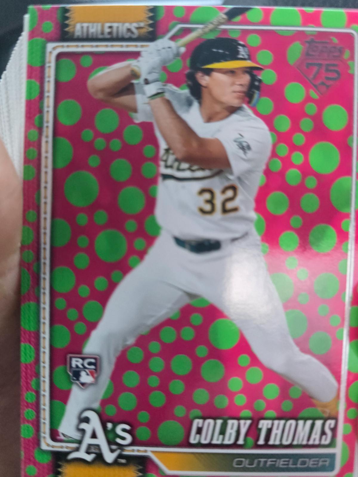 Colby Thomas [Holiday Dots Green Pink] #213 Prices | 2026 Topps ...