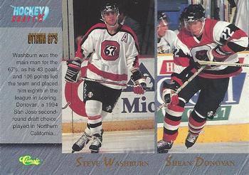 Steve Washburn / Shean Donovan / Alyn McCauley / Nick Boynton #92 1995 Classic Draft Hockey