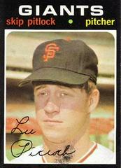 Skip Pitlock #19 Baseball Cards 1971 Topps Prices