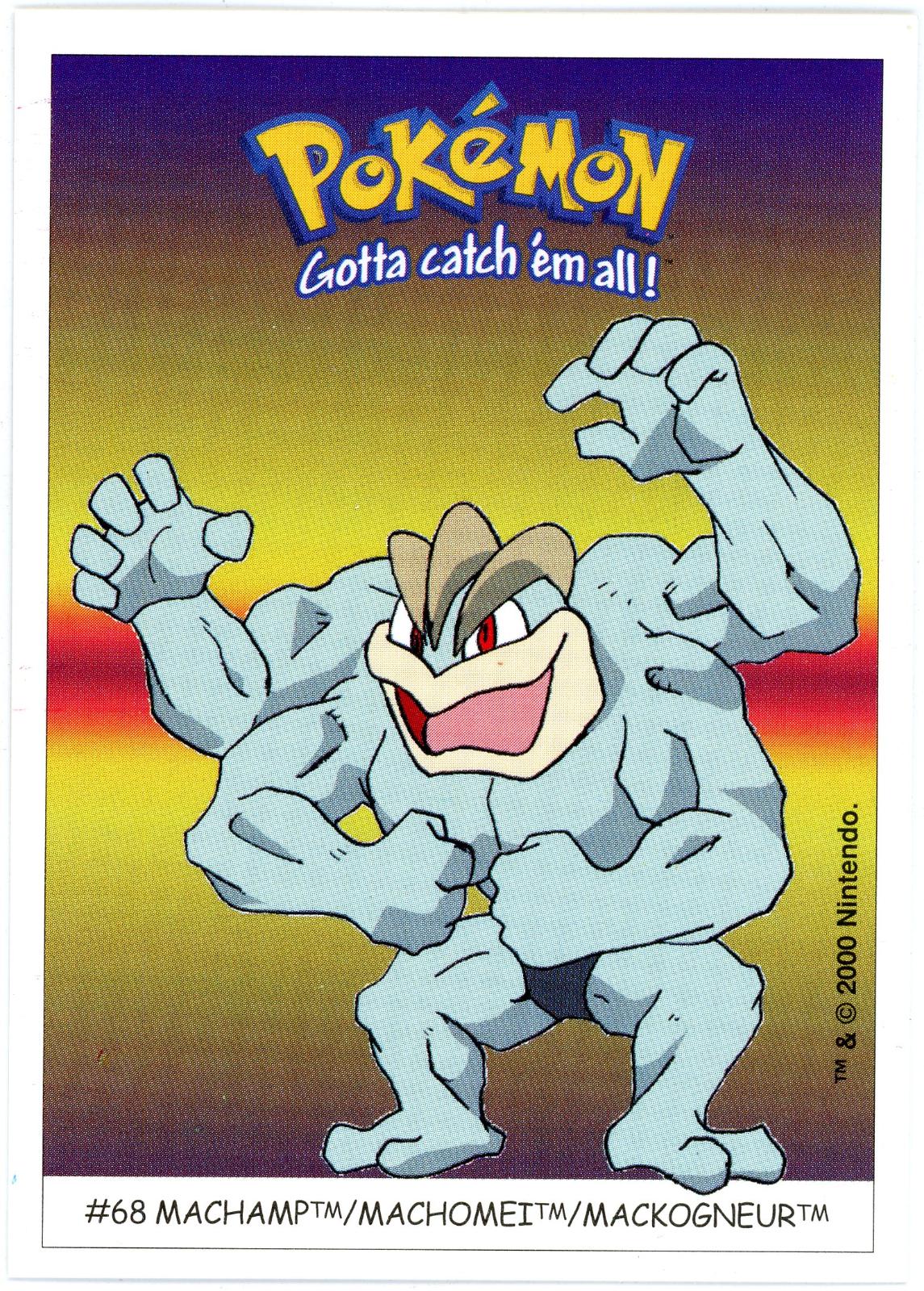 Machamp #68 Pokémon Card from Pokemon 2000 Dunkin Boomer Set 