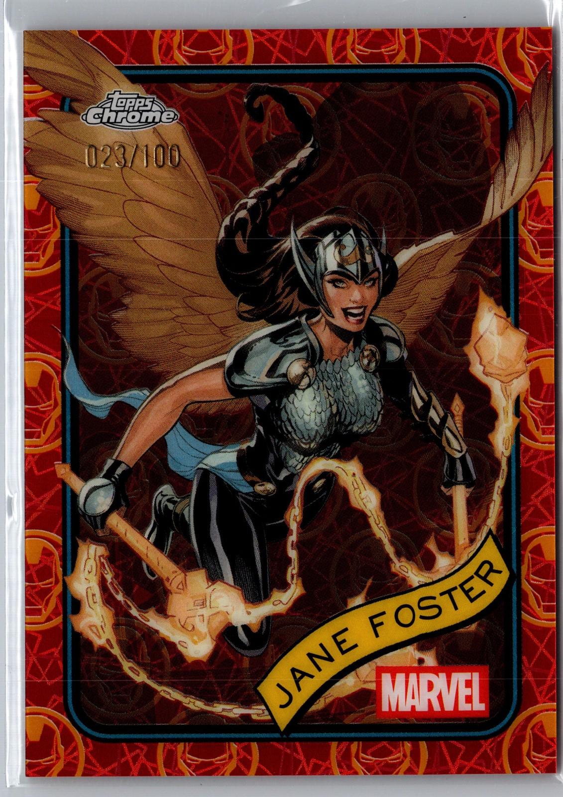 Jane Foster Iron Man Red & Gold Lazer Refractor