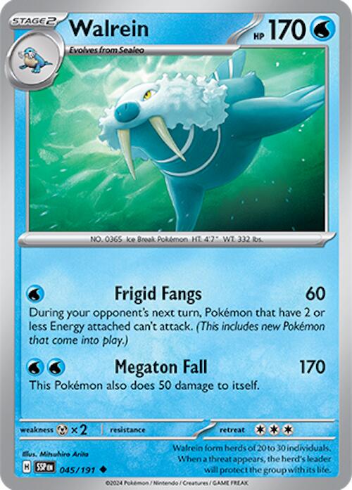 Walrein #45 Pokemon Surging Sparks
