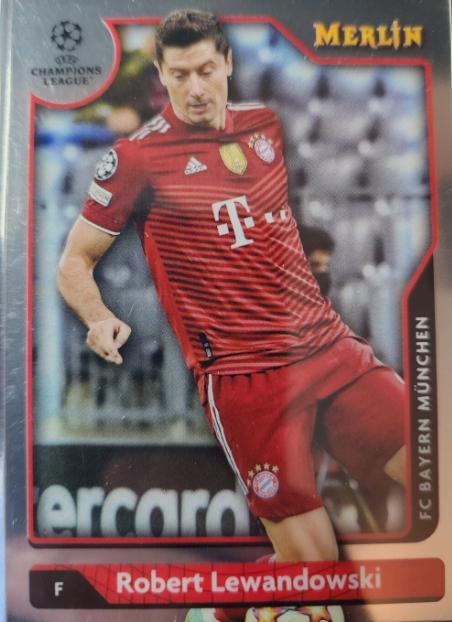 Robert Lewandowski #1 2021 Topps Merlin Chrome UEFA