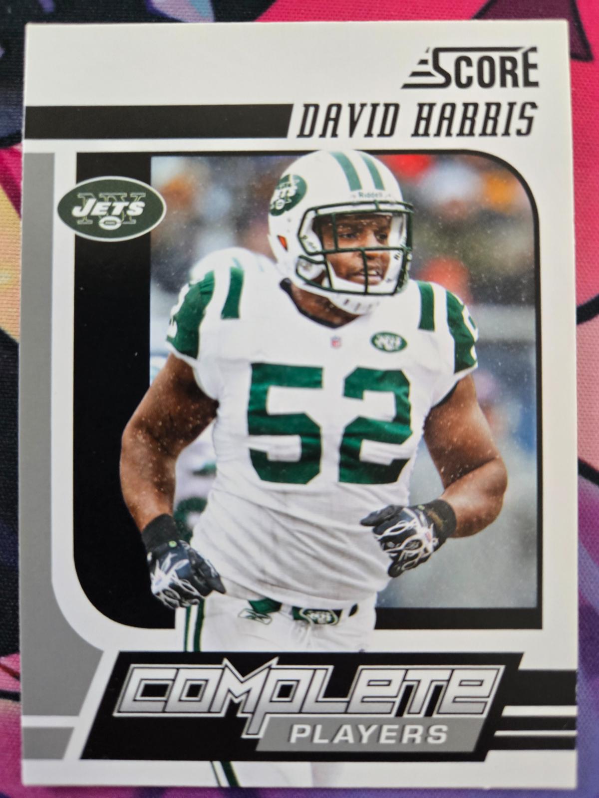 David Harris #5 Football Cards 2011 Panini Score Complete Players
