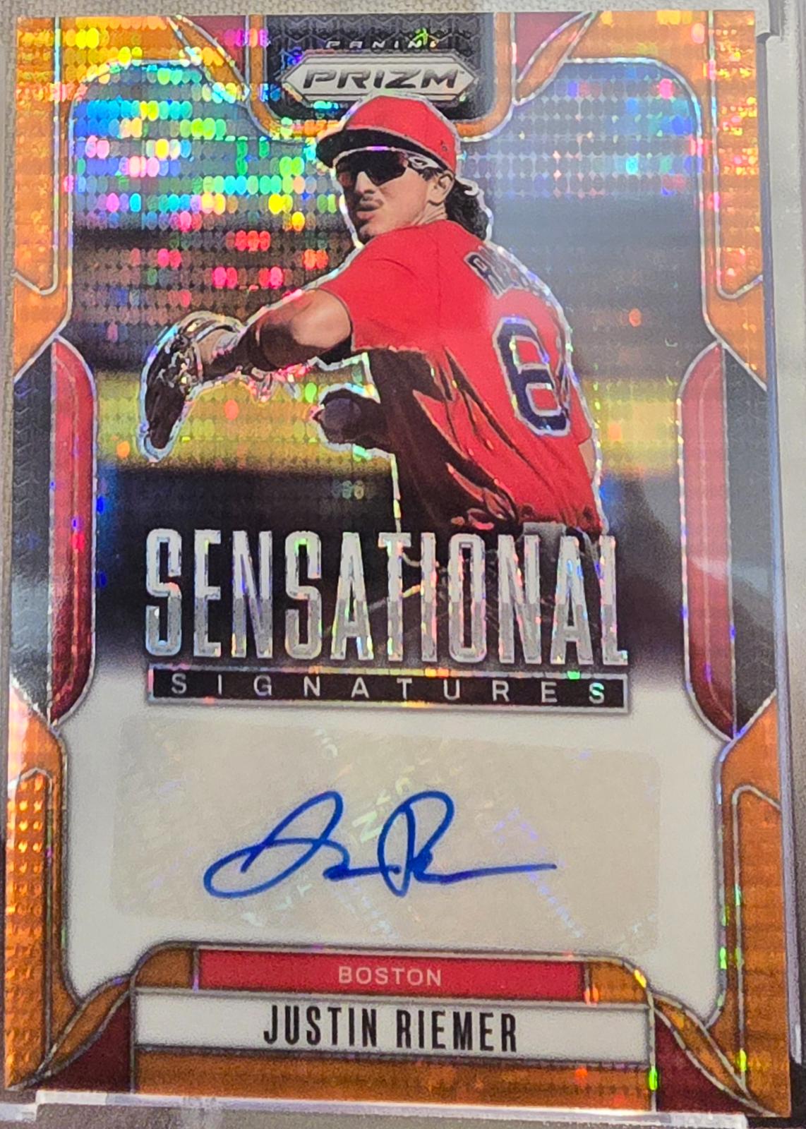 Justin Riemer [Orange Pulsar] #SS-JR Prices | 2025 Panini Prizm ...