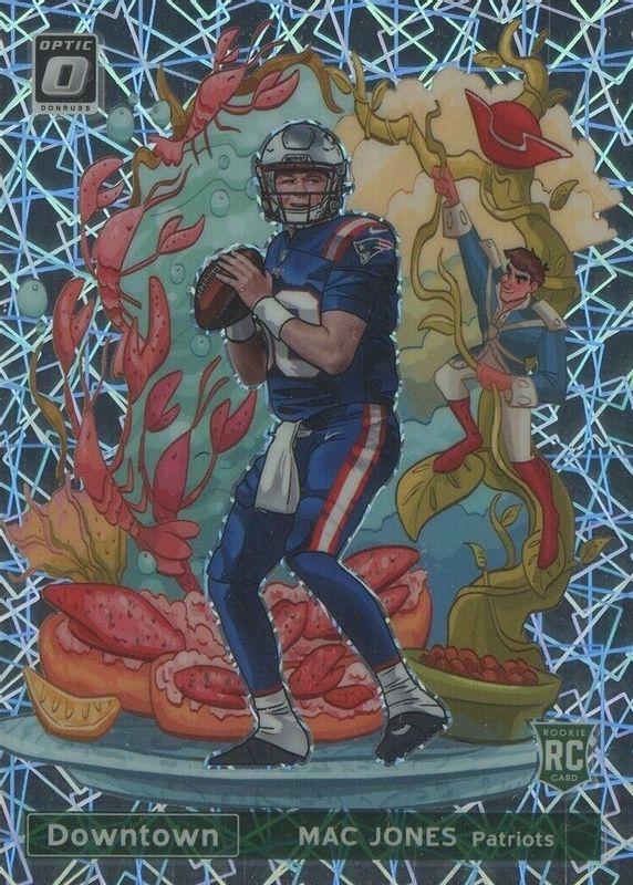Mac Jones #DT-40 Football Cards 2021 Panini Donruss Optic Downtown