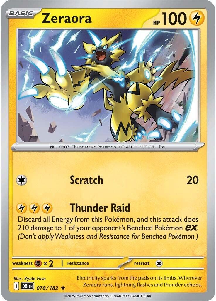 Zeraora #78 Pokemon Destined Rivals