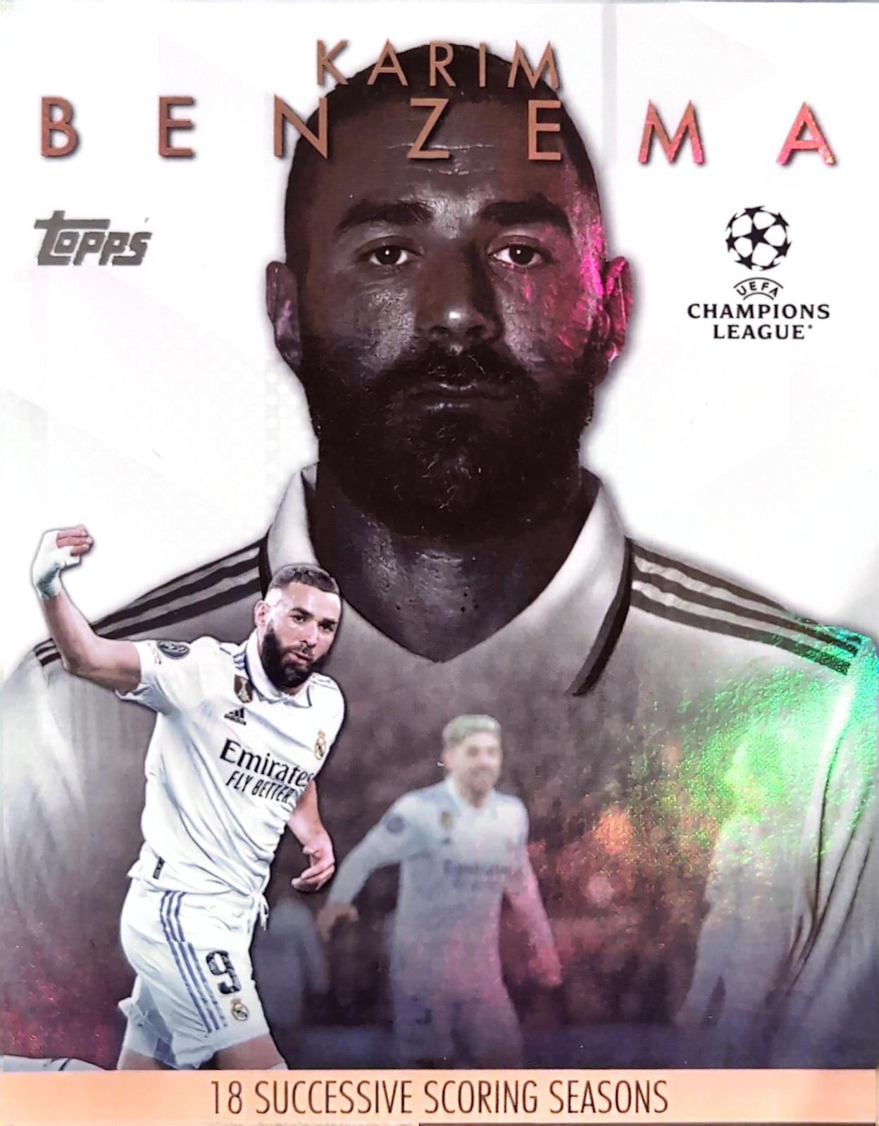 Karim Benzema #BM-4 Soccer Cards 2023 Topps UEFA Club Best of the Best Moment