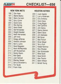 Checklist: Mets / Astros / Cardinals / Red Sox