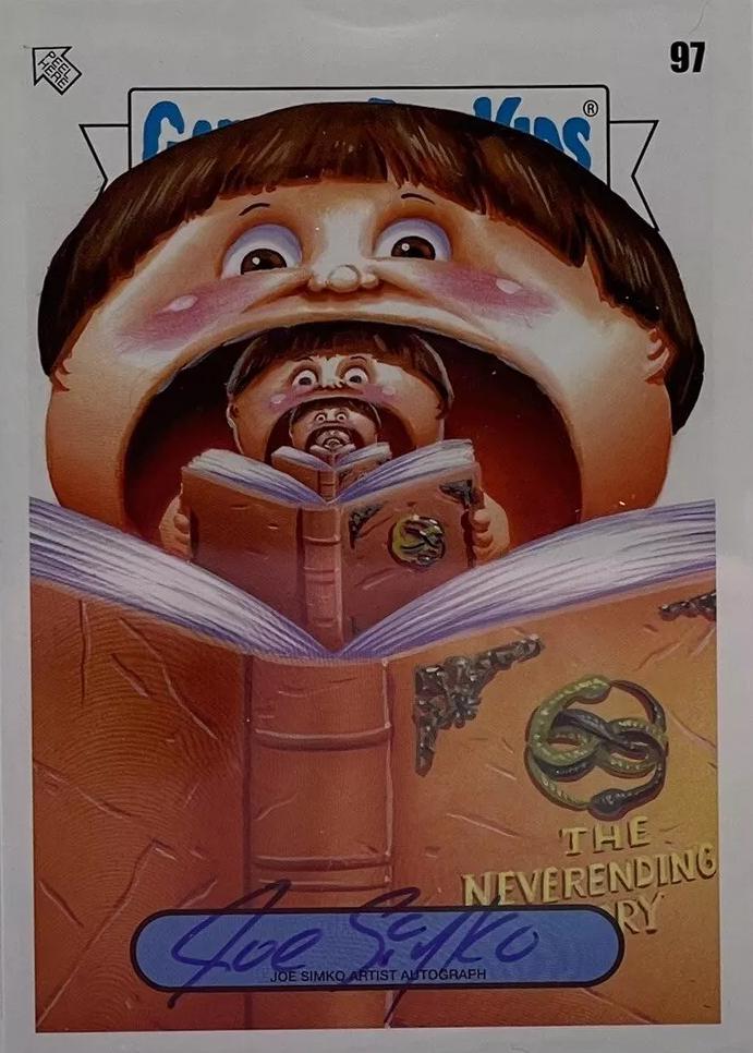 Artist Autograph #97 Garbage Pail Kids Book Worms