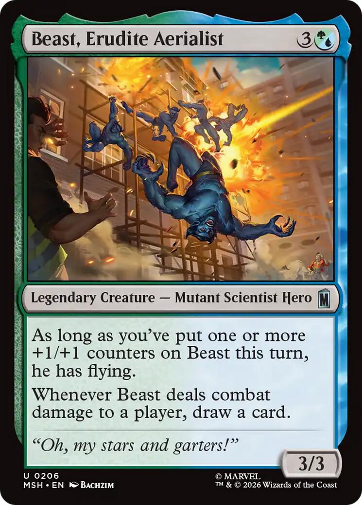 Beast, Erudite Aerialist (Magic Marvel Super Heroes)