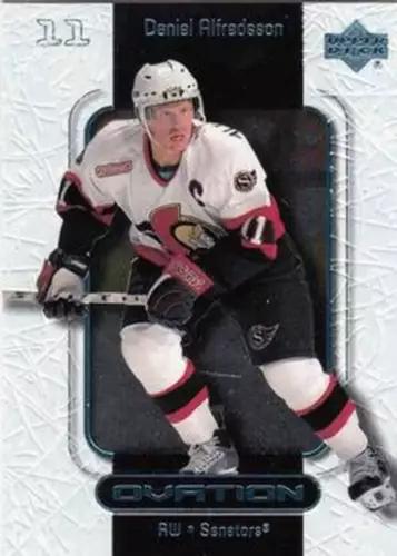 Daniel Alfredsson #40 Hockey Cards 1999 Upper Deck Ovation