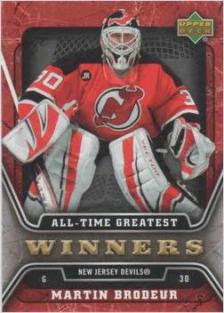 Martin Brodeur #ATG13 2006-07 Upper Deck Hockey All-Time Greatest