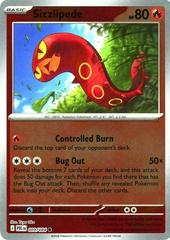 Sizzlipede [Reverse Holo] #9 from Pokemon Pitch Black set