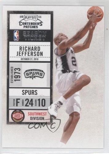 Richard Jefferson #42 2010 Panini Playoff Contenders Patches Basketball