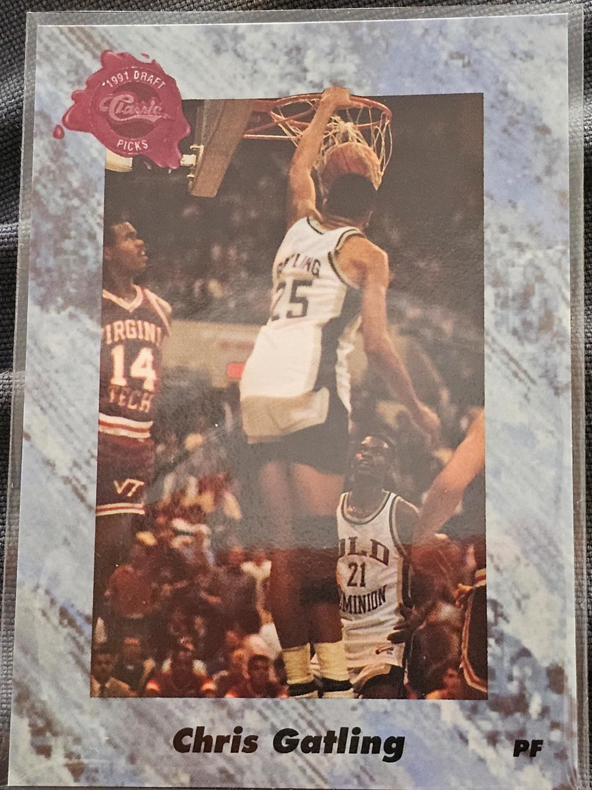 Chris Gatling #158 Basketball Cards 1991 Classic