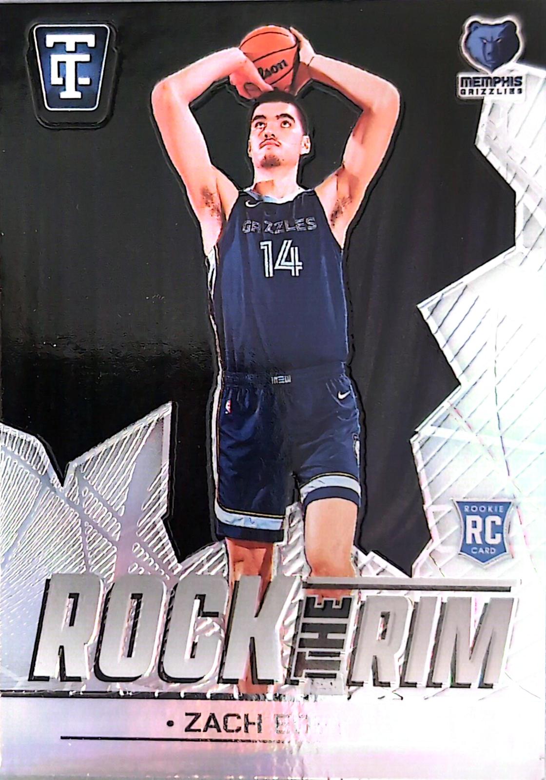 Zach Edey #1 Basketball Cards 2024 Panini Totally Certified Rock the Rim