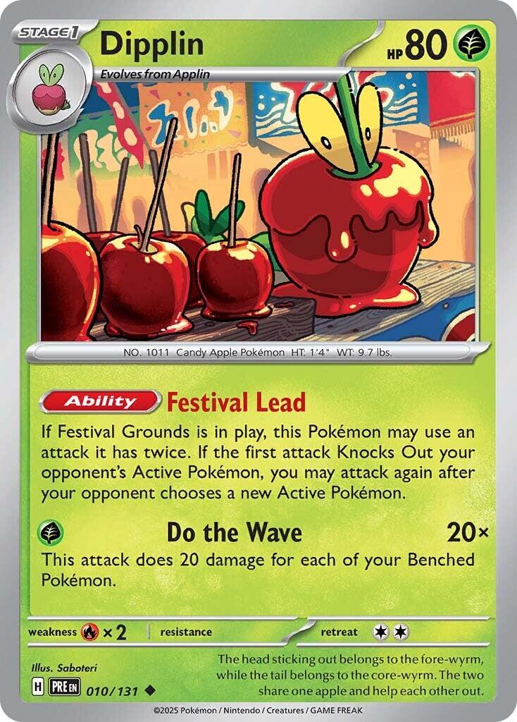 Dipplin #10 Pokemon Prismatic Evolutions