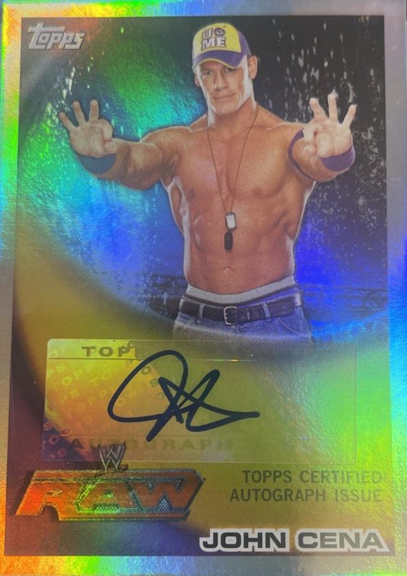 John Cena #JCA-1 Wrestling Cards 2010 Topps WWE Autographs