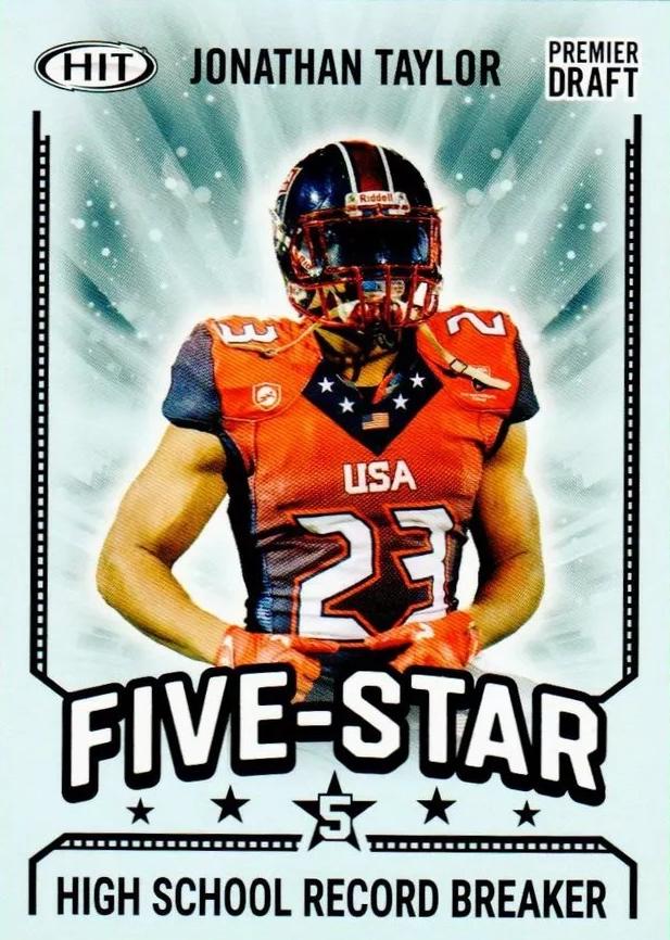 Jonathan Taylor #38 2020 Sage Hit Football