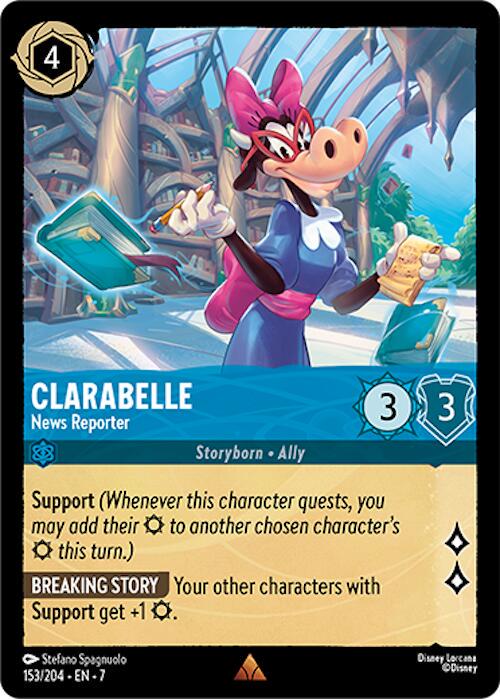 Clarabelle - News Reporter #153 Lorcana Archazia's Island