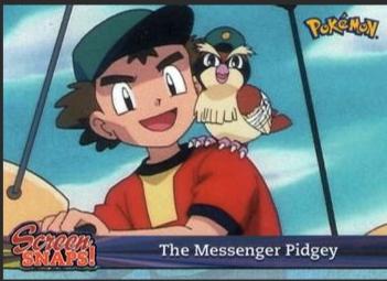 The Messenger Pidgey #Snap07 Pokemon 2001 Topps Johto Champions Episode