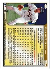 Back Of Card | John Olerud Baseball Cards 1999 Topps