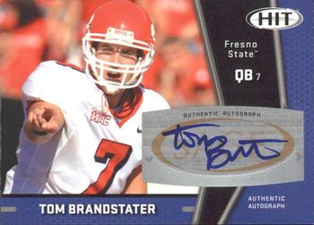Tom Brandstater #A17 2009 Sage Hit Autographs Football