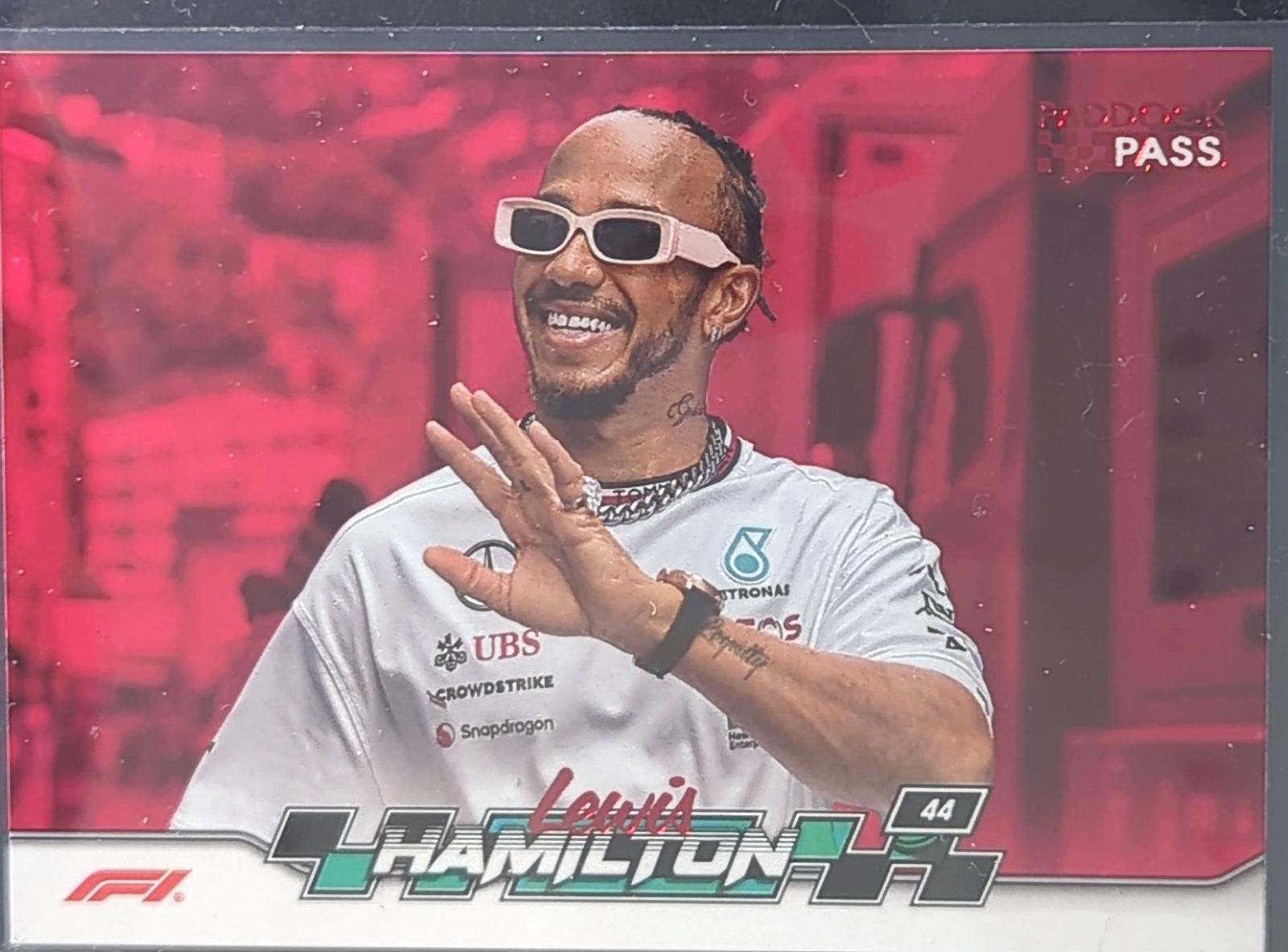 Lewis Hamilton [Red Foil] #6 Prices | 2024 Topps Paddock Pass Formula 1 ...