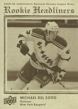Michael Del Zotto #RH12 2009-10 Upper Deck Hockey Rookie Headliners